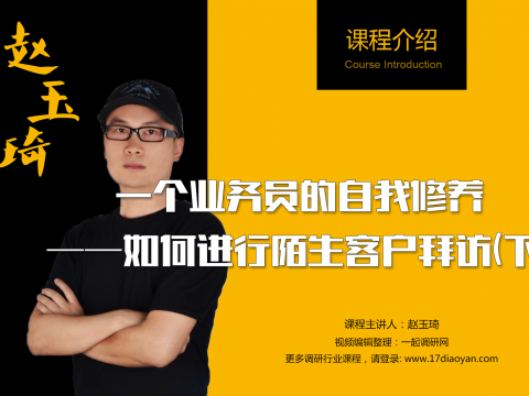 如何進行客戶陌生拜訪(下)|一個業(yè)務員的自我修養(yǎng) (1661播放)